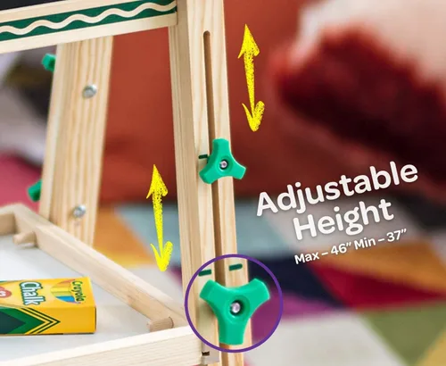 Miniatura 7 de Crayola Mini Caballete de Arte de Madera para Niños y Suministros, Juguetes para Niños Pequeños, Regalo para Niños, Edades 3, 4, 5, 6
