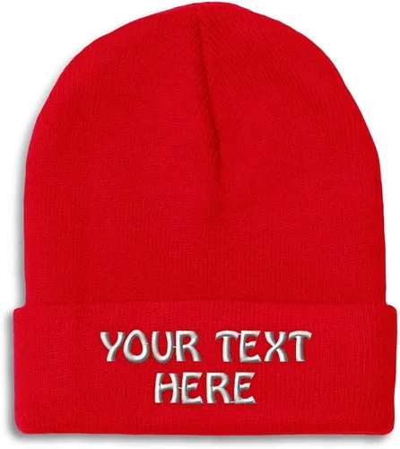 Miniatura 28 de Gorro de invierno para hombres y mujeres, gorro de acrílico con texto personalizado personalizado