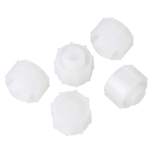 Miniatura 8 de Industria hermética dispensación redonda de plástico tapón de bloqueo tipo tornillo 0.524 in blanco paquete de 100