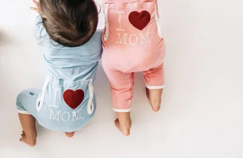 Miniatura 5 de KicKee Pants Overol con cremallera "I Love Dad" con apliques para bebé, solapa trasera de una pieza