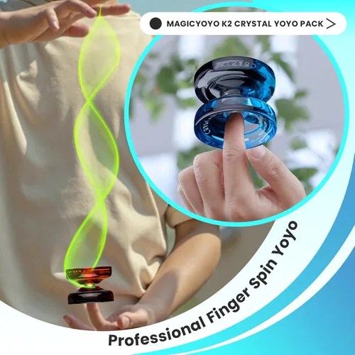 Miniatura 6 de MAGICYOYO Paquete de 3 yoyos sensibles para niños principiantes, K2
