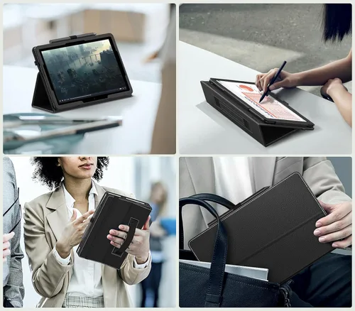 Miniatura 9 de MoKo - Funda para tablet Kindle Fire HD 10 y 10 Plus (11.ª generación, versión 2021), diseño delgado y plegable con función de encendido y apagado