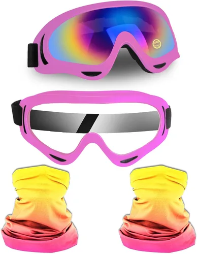 Miniatura 12 de Gafas transparentes para motocross, ATV, motocicletas, motocross, ciclismo, UTV, todoterreno, esquí, gafas protectoras antivaho, a prueba de polvo