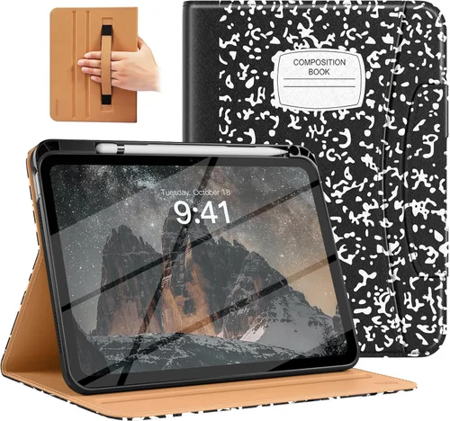 Miniatura 20 de MoKo Funda para iPad A16 de 11 pulgadas, funda para iPad de 11ª/10ª generación (2025/2022) con soporte para lápices y bolsillo, funda con soporte