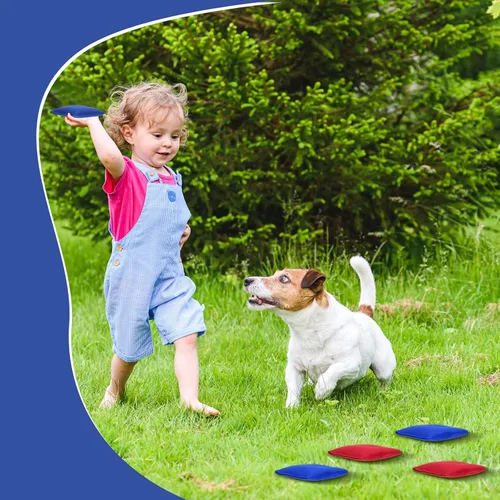 Miniatura 4 de Sotiff 24 bolsas de frijoles de nailon para niños, lanzar deportes divertidos al aire libre, juegos familiares para carnaval, juguete patriótico