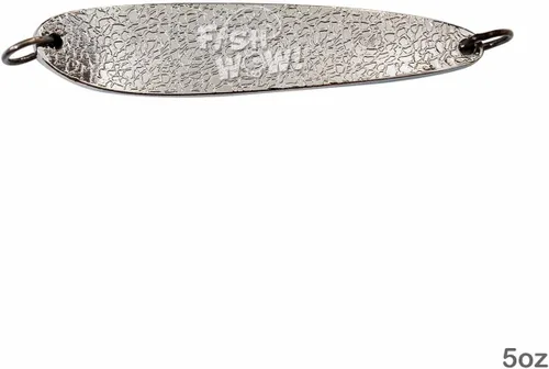 Miniatura 6 de 5oz 5 pulgadas pesca martillado cuchara cebo señuelo - plata