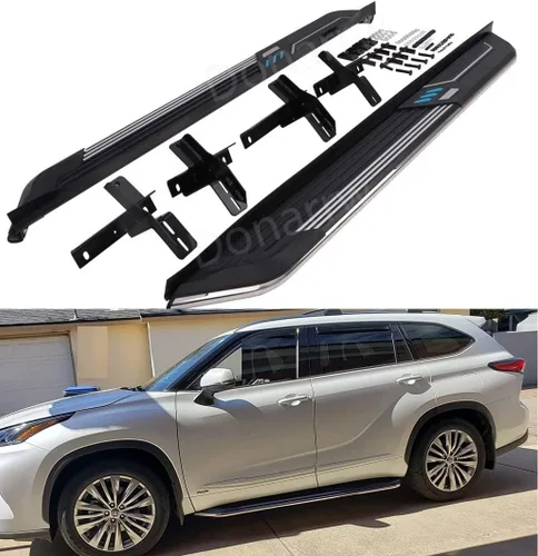 Miniatura 7 de 14 cm de acero inoxidable para VW Volkswagen Atlas 2018-2022 2023 2024 2025 Estribos laterales barra de protección de pedal