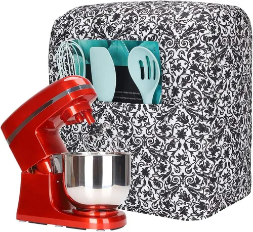 Miniatura 19 de Funda para batidora de cocina Kitchen Aid compatible con batidoras de 6 a 8 cuartos de galón Kitchen Aid/Hamilton de pie/cabeza inclinable