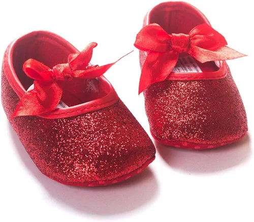 Miniatura 2 de Mocasines para bebé de princesa brillante Mary Jane vestidos zapatos de primera calidad ligeros suela suave zapatos para cuna zapatos para niños