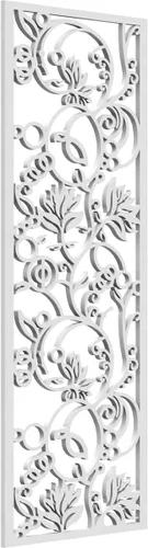 Miniatura 151 de 9 3/8"W x 24 3/8"H x 1/4"T Caspio Decorativos Paneles De Pared De Madera De Calado, Roble Rojo rojo (Red Oak)