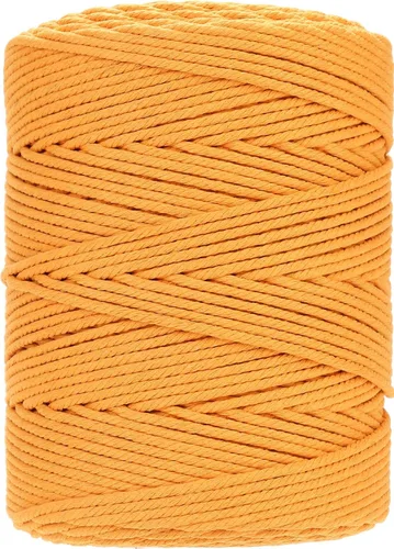 Miniatura 20 de Cuerda de macramé 4 mm x 328 yardas Natural Cuerda de algodón para macramé Cuerda de macramé colorida Cordón de algodón suave Suministros de macramé