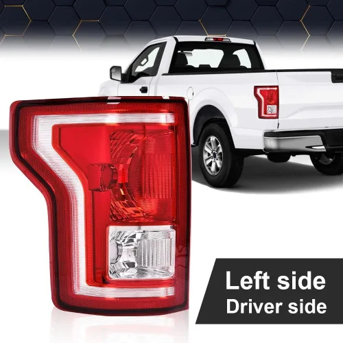 Miniatura 6 de PIT66 Conjunto de halógeno de luz trasera compatible con Ford F150 SSV 2016-2017/compatible con F150 2015-2017 (submodelo: Lariat, XL, XLT)