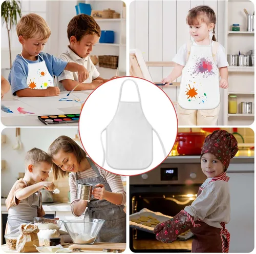 Miniatura 6 de KUUQA 16/24/30/36/40Pcs Delantal para pintar para niños, delantal de pintura para niños, delantal de arte para niños para suministros de pintura