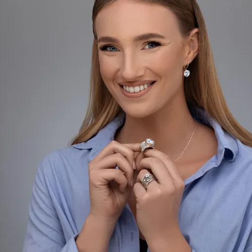 Miniatura 8 de Anillo de plata de ley 925 con circonita cúbica texturizadafloral, aspecto vintage, elegante, hipoalergénico, sin níquel ni plomo, colección