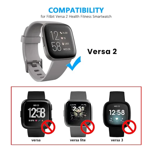 Miniatura 2 de YCWZZH Cargador rápido de pared para Fitbit Versa 2, cable de carga USB, no para Versa 2 Lite, negro, 5V, 100-240V, 50-60Hz, viajes, carga rápida