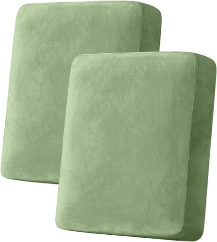 Miniatura 26 de Funda para Sofá de Terciopelo Elástico Funda de Cojín de Sofá 1 Pieza - Funda Deslizable Elástica Lavable para Asiento o Respaldo, Fundas de Asiento