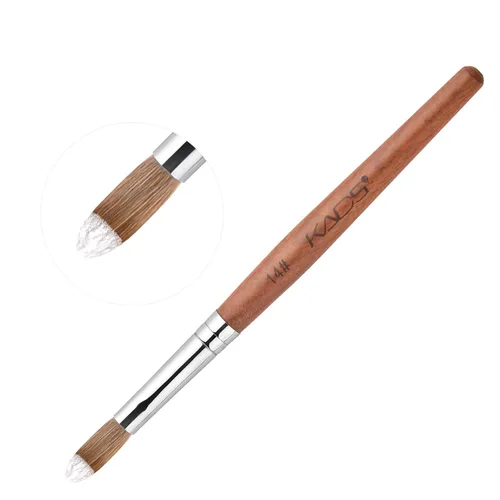 Miniatura 3 de KADS Kolinsky - Brocha acrílica para uñas ovalada, con mango de madera resistente, para manicura y pedicura profesional (n.° 10)
