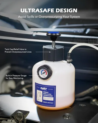 Miniatura 5 de Kit de purga de frenos Orion Motor Tech, extractor de líquido de frenos de 2.5L para una persona compatible con Ford VW BMW y más, purga de presión