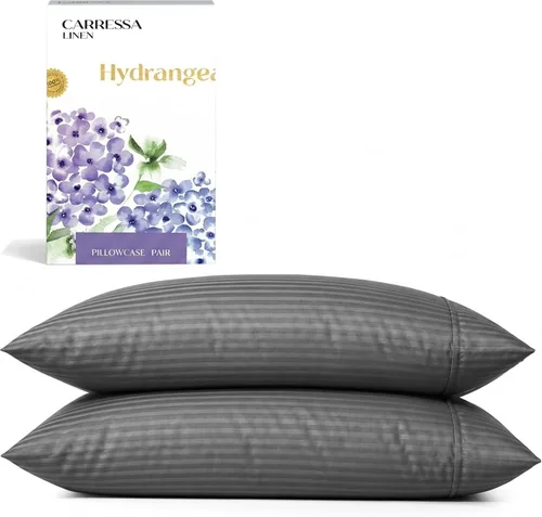Miniatura 82 de Carressa Linen - Juego de sábanas 100% algodón de 600 hilos 12: Cacao Taupe
