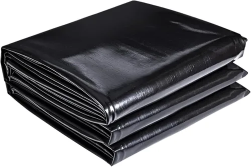 Miniatura 10 de ToLanbbt Revestimiento de estanque de 10 x 13 pies, 20 mil HDPE resistente a los rayos UV, revestimiento de estanque preformado fácil de cortar