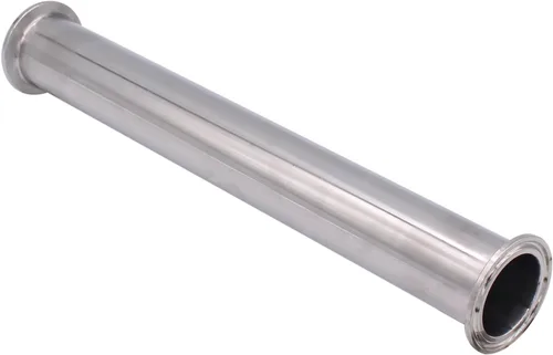 Miniatura 11 de Dernord - Tubo de bobina sanitaria con extremos de abrazadera, tubo redondo liso de acero inoxidable 304 con abrazadera triple de 3.81 cm