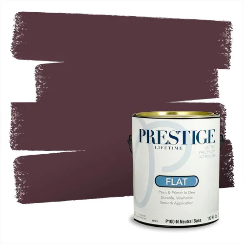 Miniatura 122 de Prestige Paints Pintura exterior e imprimación en uno, 1 galón, plano, coincidencia comparable de Valspar* Amber Rose*