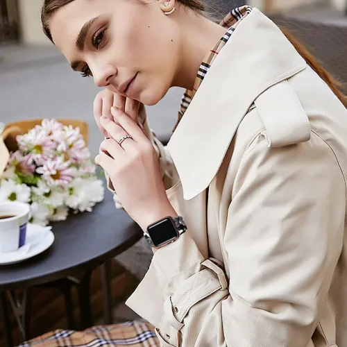 Miniatura 4 de Correa deportiva compatible con correas de Apple Watch de 1.93, 1.77, 1.73, 1.65, 1.61, 1.57, 1.49 y 1.45 pulgadas para mujeres, de silicona