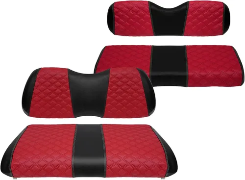 Miniatura 19 de Fundas de asiento de carrito de golf, delanteras y traseras, impermeables y resistentes al sol, de piel de vinilo de grado marino, accesorios