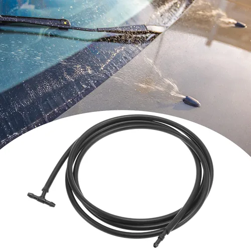 Miniatura 3 de ACROPIX Kit de pulverizador de boquilla para limpiaparabrisas delantero para Dodge Grand Caravan con conector de manguera, paquete de 2, color negro