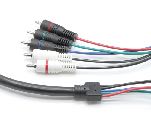 Miniatura 7 de THE CIMPLE CO Cable de audio y video componente RCA de 5 partes de 6 pies – Cable de TV componente YPbPr con compuesto de audio para 480i, 480p
