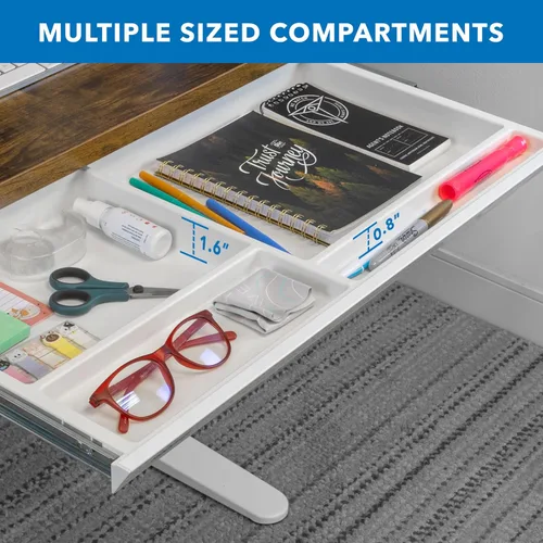 Miniatura 5 de Mount-It! Cajón debajo del escritorio, organizador de cajones profundos debajo del mostrador, accesorio de almacenamiento de escritorio deslizante