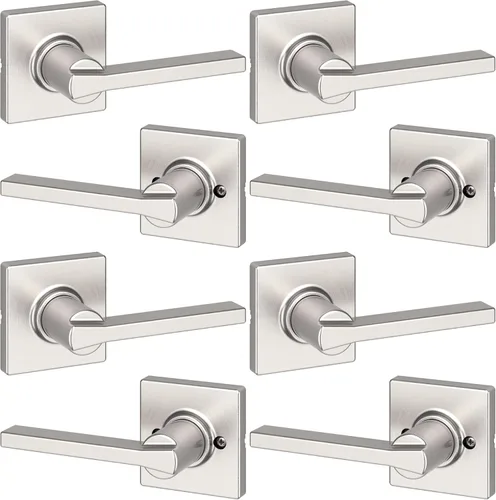 Miniatura 48 de Kwikset Casey - Manija de puerta de paso interior, palanca para puertas de armario y pasillo, manija reversible sin bloqueo, negro mate