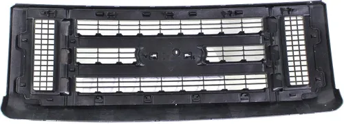 Miniatura 5 de Evan Fischer Conjunto de rejilla compatible con Ford E-150 2008-2014, se adapta a Ford E-250 2008-2014 pintado negro y rejilla de plástico insertado