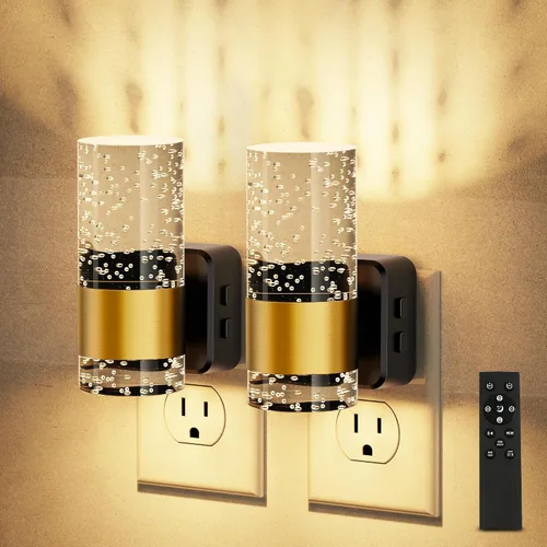 Miniatura 32 de JandCase Luz Nocturna de Vela, Luces Nocturnas que se Enchufan a la Pared, Blanco Suave 3000K, Brillo Ajustable 0-100LM, Sensor de Anochecer a