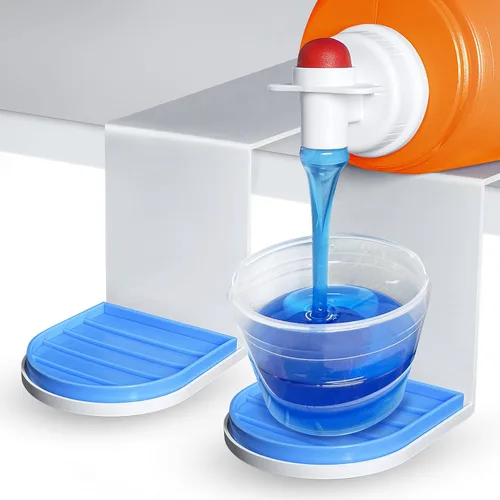 Miniatura 7 de Simplation [Paquete de 2] Portavasos para detergente para ropa sucia, colector de goteo de detergente (bandeja de goteo mejorada), no más desorden