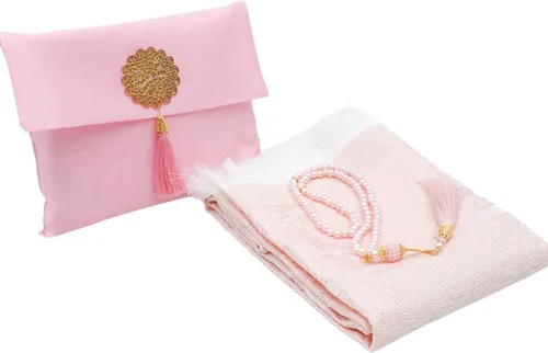 Miniatura 15 de Prien Alfombra de oración musulmana con Tasbih y bolsa portátil, regalo musulmán para mujeres y hombres, caja islámica Mubarak, juego de regalos