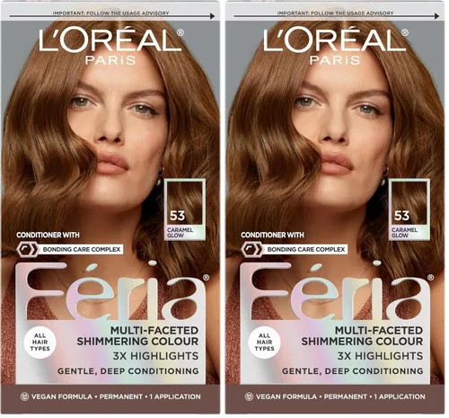 Miniatura 27 de L'Oreal Paris Feria - Tinte permanente multifacético y brillante, 60 Crystal Brown (castaño claro), paquete de 1 60 marrón claro