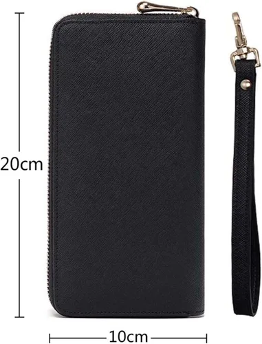 Miniatura 6 de Personality - Cartera de cuero para mujer, bolso de mano, tarjeteros, billeteras personalizadas, fotos, carteras para imprimir cualquier foto, Negro