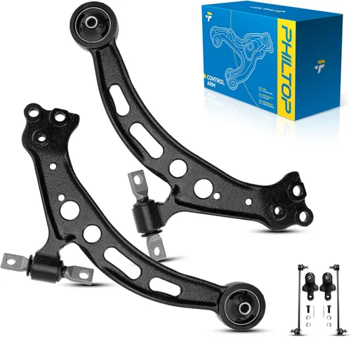 Miniatura 146 de PHILTOP Kit de suspensión delantera de 10 piezas, brazos de control inferiores con juntas de bola, eslabones de extremo de barra estabilizadora