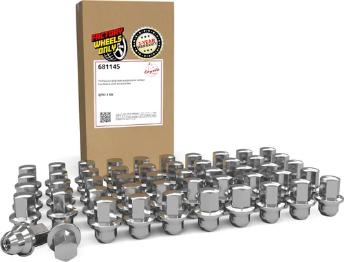 Miniatura 12 de Wheel Accessories Parts 20 tuercas hexagonales de rosca M12x1.5 de 12 x 1.5 pulgadas, estilo OEM, 1.66 pulgadas de largo, color negro, 3/4