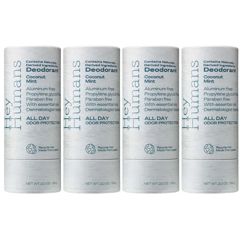 Miniatura 6 de Hey Humans Desodorante sin aluminio para mujeres y hombres, contiene ingredientes derivados naturalmente, control de olores de larga duración
