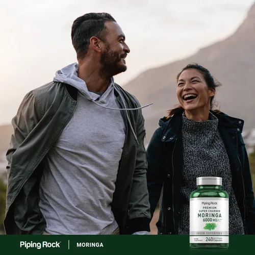 Miniatura 6 de Piping Rock Moringa Oleifera Suplemento 240 Cápsulas Extracto de hoja de alta potencia Fórmula sin OMG y sin gluten