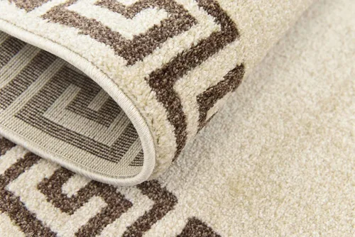 Miniatura 14 de Unique Loom Athens Collection - Alfombra clásica geométrica moderna con diseño de bordes, 2 pies x 6 pies, beige/marrón