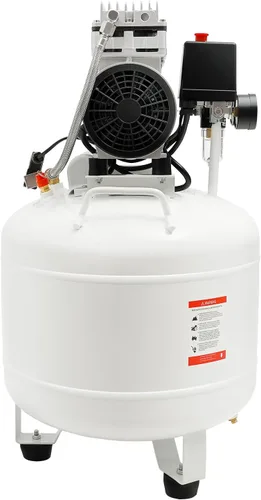 Miniatura 9 de Compresor de aire silencioso de 40 L, compresor de aire médico, sin aceite, portátil, sin aceite, bomba de aire de 110 V, bomba de compresor de aire