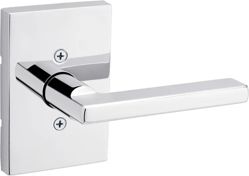 Miniatura 14 de Kwikset Halifax - Manija de puerta de paso interior, palanca para puertas de armario y pasillo, manija reversible sin bloqueo, color negro mate