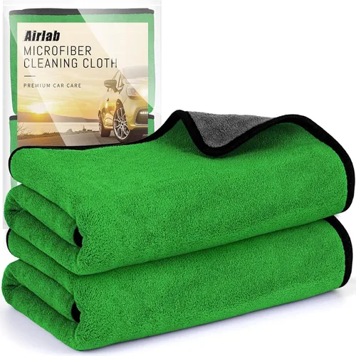 Miniatura 10 de Airlab Toallas de microfibra de carbono para pulido y limpieza de vidrios de coche, paño de detalle automático, libre de pelusa, sin marcas