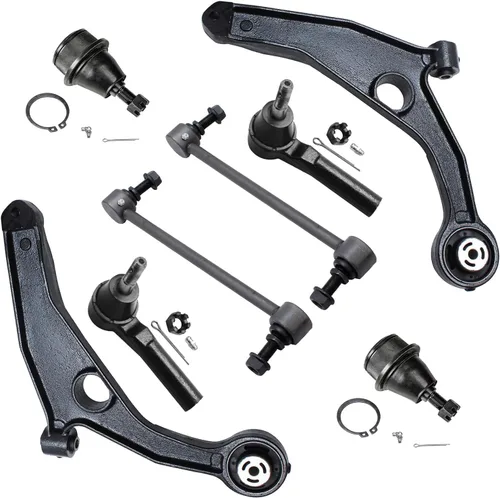 Miniatura 33 de Detroit Axle - Kit de brazos de control de extremo delantero de 8 piezas para Dodge Dakota 00-04, Durango 00-03, 4 brazos de control superior e