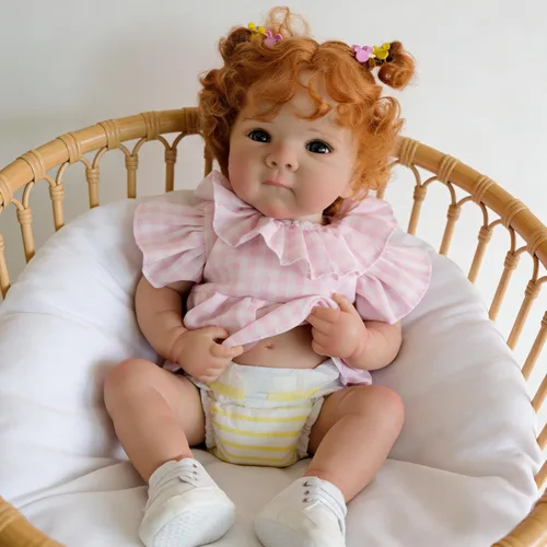 Miniatura 11 de RXDOLL Lindas Muñecas Bebé Reborn de Silicona de Cuerpo Completo para Niña de 18 pulgadas Bebé Recién Nacida Realista Niña Bebés de Silicona de Vida