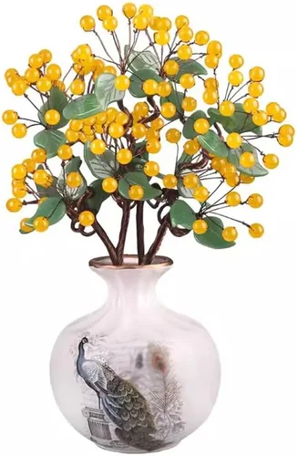 Maceta para árbol falso, cristal de jade, sala de estar, decoración del hogar, jade creativo, bonsái, manualidades, tallado de jade, gabinete de