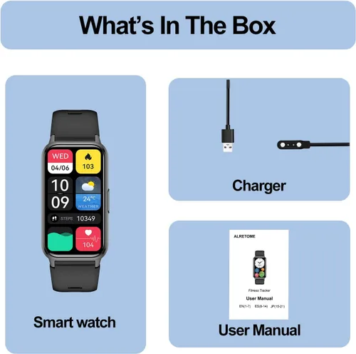 Miniatura 8 de Rastreador de actividad física (responder/hacer llamadas), reloj inteligente para mujeres y hombres, con pantalla AMOLED siempre encendida de 1.47
